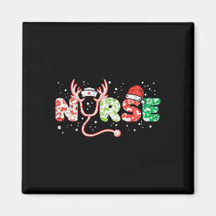 Aimant Infirmière noël stéthoscope infirmiers xmas frotte