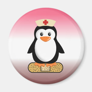 Aimant Infirmière Penguin (avec Bandaid)