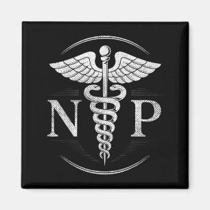 Aimant Infirmière praticienne de la santé vintage Nursing