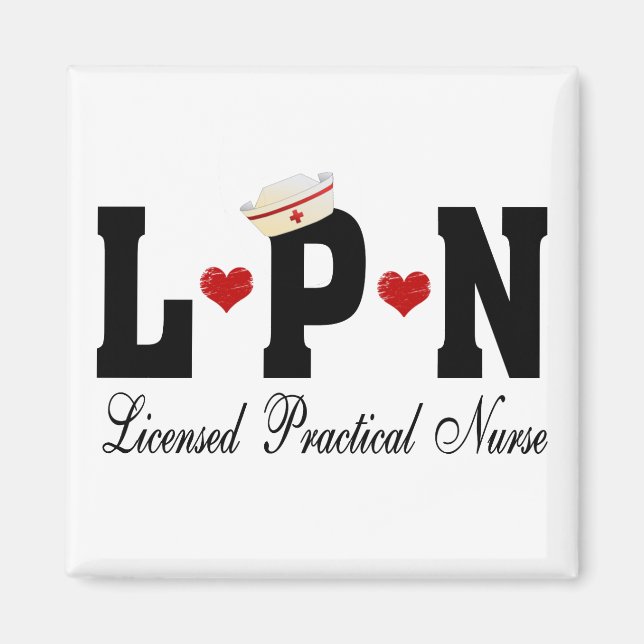 Aimant Infirmière pratique autorisée par le LPN (Devant)