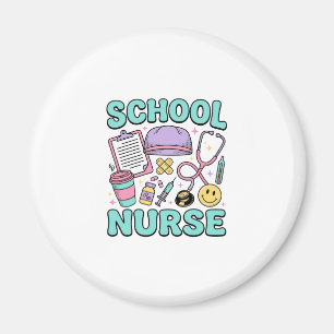 Aimant Infirmière scolaire chemise vintage conception de 
