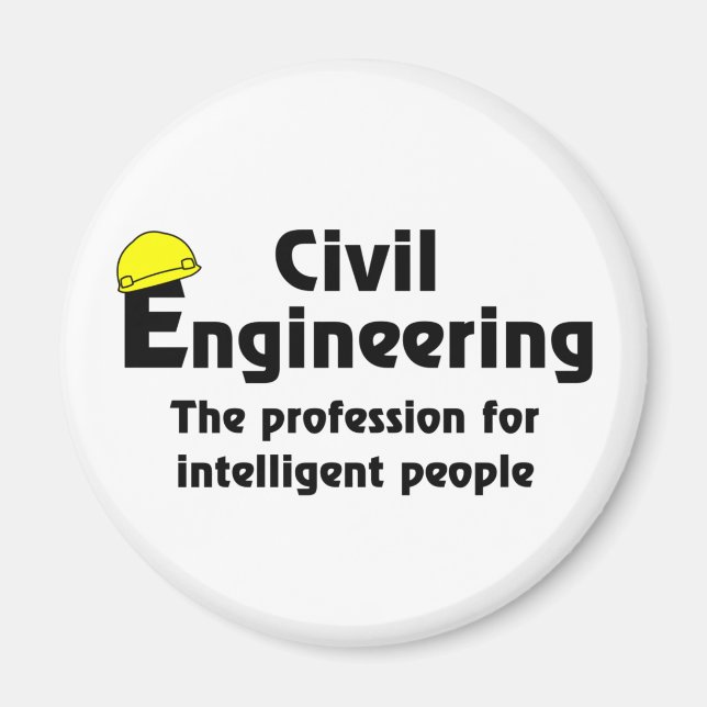 Aimant ingénieur civil intelligent (Devant)