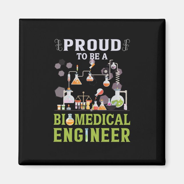 Aimant Ingénieur Fier D'Être Ingénieur Biomédical (Devant)