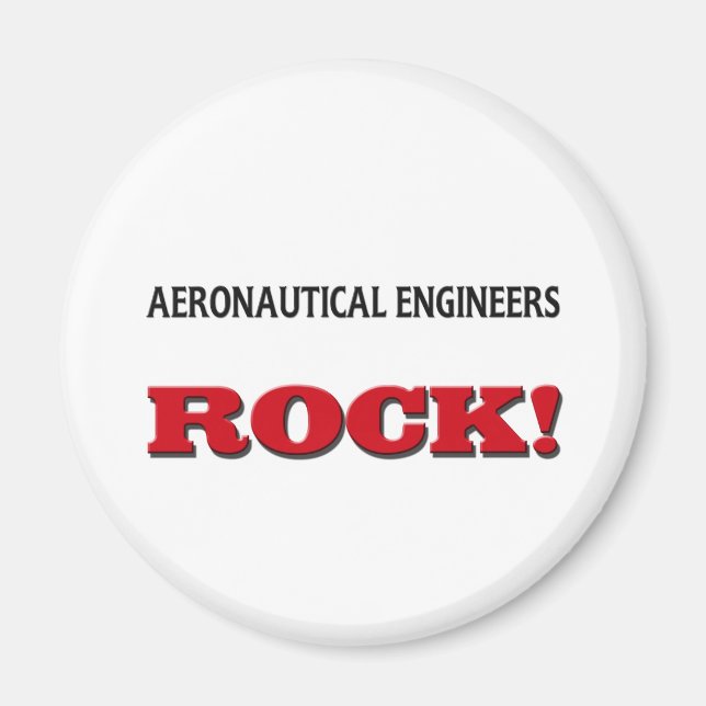 Aimant Ingénieurs aéronautiques Rock (Devant)