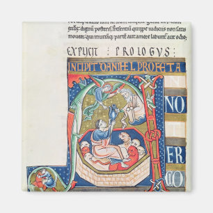 Aimant Initiale "A" de Historiated dépeignant Daniel