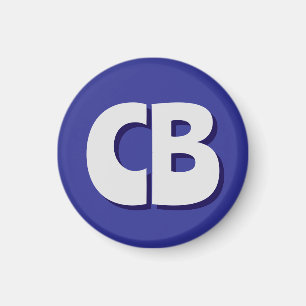 Aimant Initiales minimalistes Monogrammes professionnels