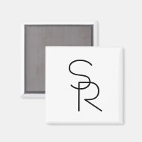 Initiales superposées de style moderne