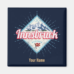 Aimant Innsbruck Tyrol Autriche Retro Alpes Vintage