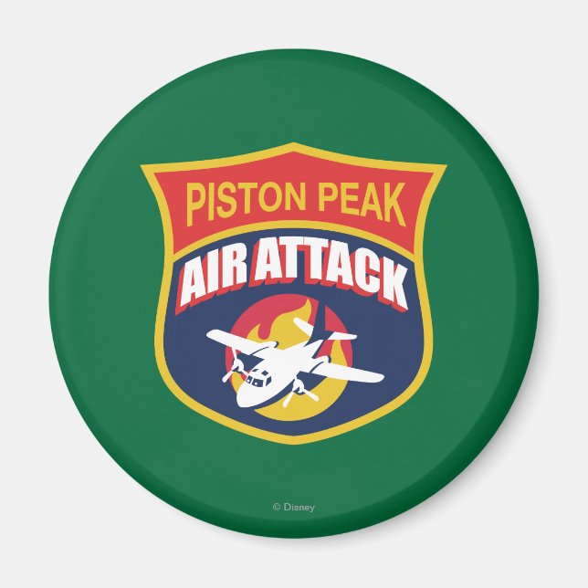 Aimant Insigne d'attaque aérienne Piston Peak (Devant)