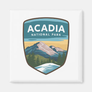 Aimant Insigne de voyage du parc national Acadia