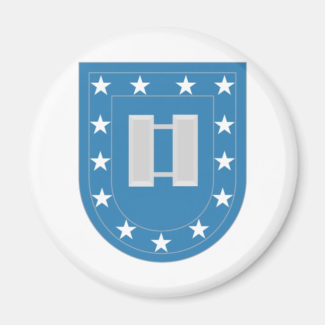 Aimant Insigne du capitaine de l'armée Flash (Devant)