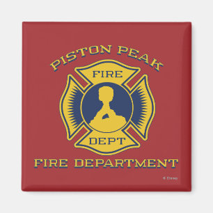 Aimant Insigne du service d'incendie de Piston Peak