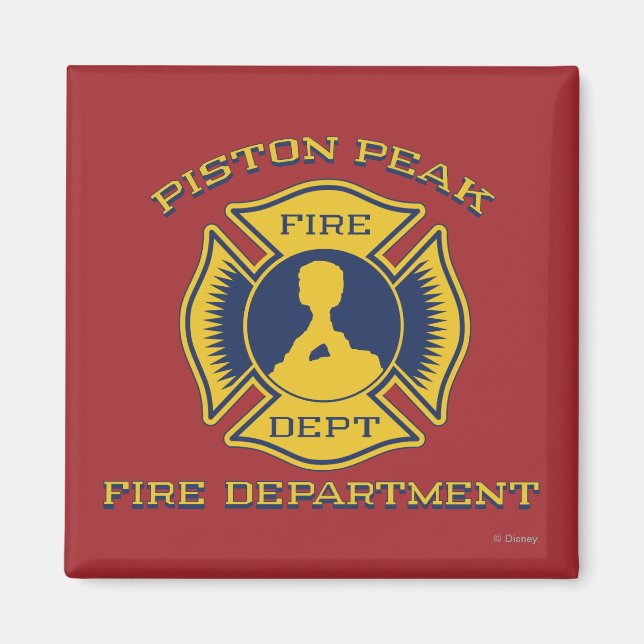 Aimant Insigne du service d'incendie de Piston Peak (Devant)