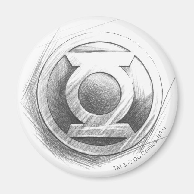 Aimant Insigne vert lanterne (Devant)