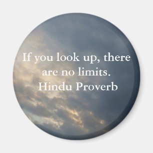 Aimant inspirant proverbe hindou d'Inde