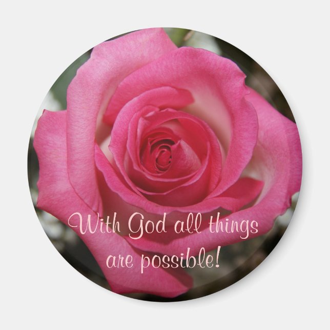 aimant inspirant rose (Devant)