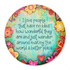 Inspirationnel Plutôt J'Aime Les Gens Floral