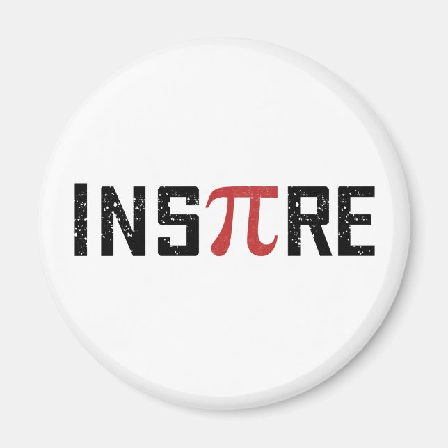 Aimant InsPire Pi day | Cadeaux de jour de Pi mathématiqu (Devant)