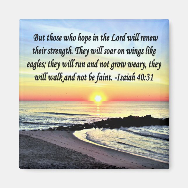 AIMANT INSPIRING ISAIAH 40:31 (Devant)