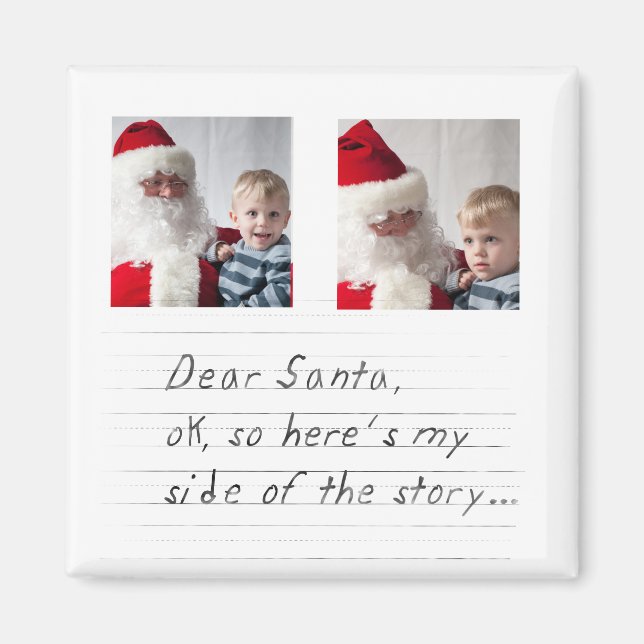 Aimant instagram drôle photo noël (Devant)