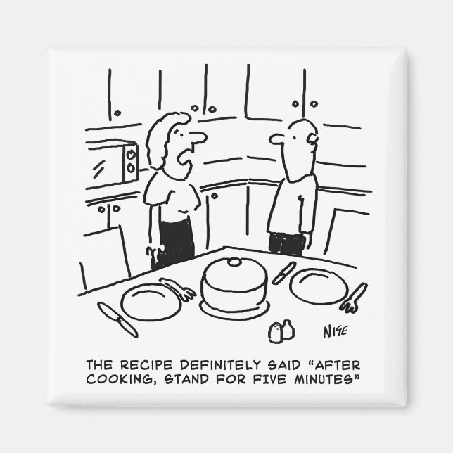 Aimant Instructions sur la recette. Accueil cuisine dans  (Devant)