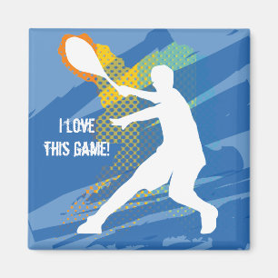 Aimant intelligent de tennis : J'aime ce jeu