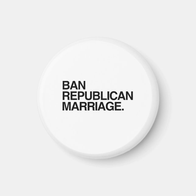 AIMANT INTERDIRE LE MARIAGE RÉPUBLICAIN (Devant)
