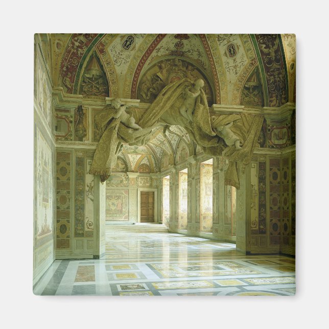 Aimant Intérieur avec vue sur les anges sculptés (Devant)