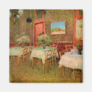 Aimant Intérieur d'un restaurant par Vincent van Gogh