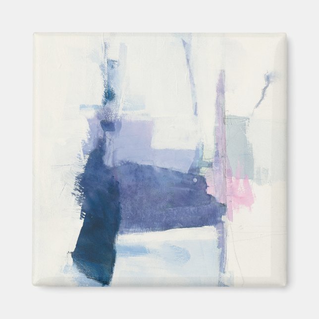 Aimant Interlude | Abstrait en bleu (Devant)