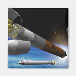 Aimant Interprétation d'artiste d'une fusée grosse