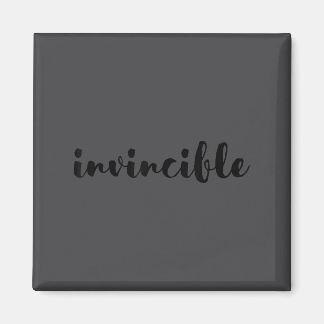 Aimant Invincible - Motivational  (Devant)