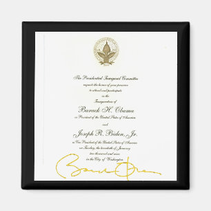 Aimant Invitation de fonctionnaire de signature d'Obama
