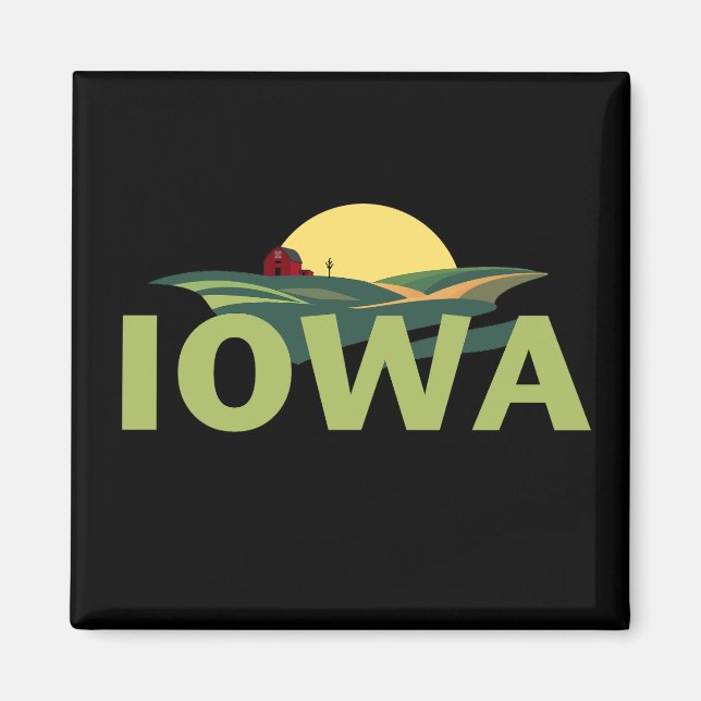 Aimant Iowa États-Unis d'Amérique (Devant)