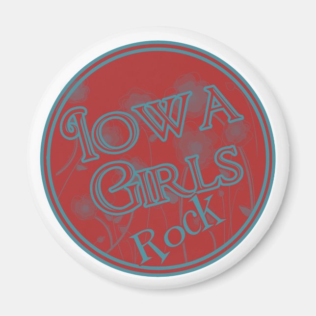 Aimant Iowa Girls Rock ! (Devant)