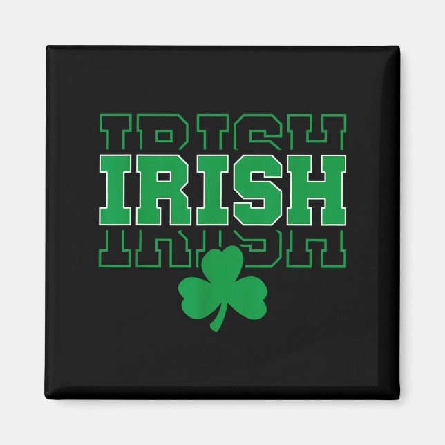 Aimant Ireland Irish Ancestry Varsity Style For Men Women (Devant)