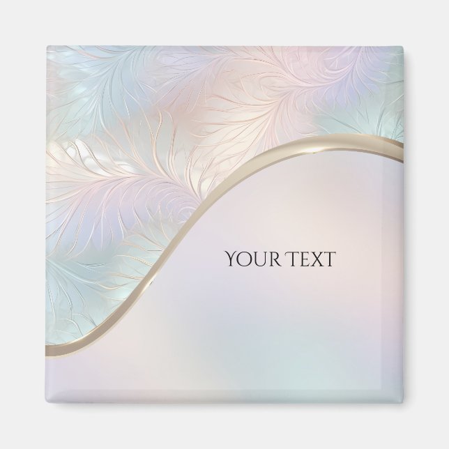 Aimant iridescent abstrait moderne (Devant)