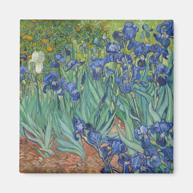 Aimant Irises par Vincent Van Gogh (Devant)