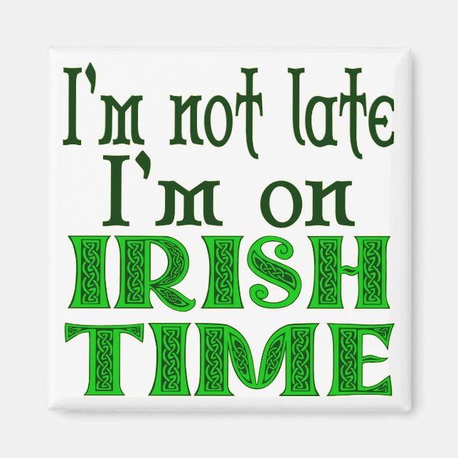 Aimant Irish Time Drôle Dire (Devant)