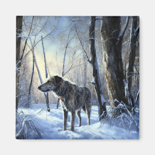 Aimant Irish Wolfhop Laisser neiger Noël