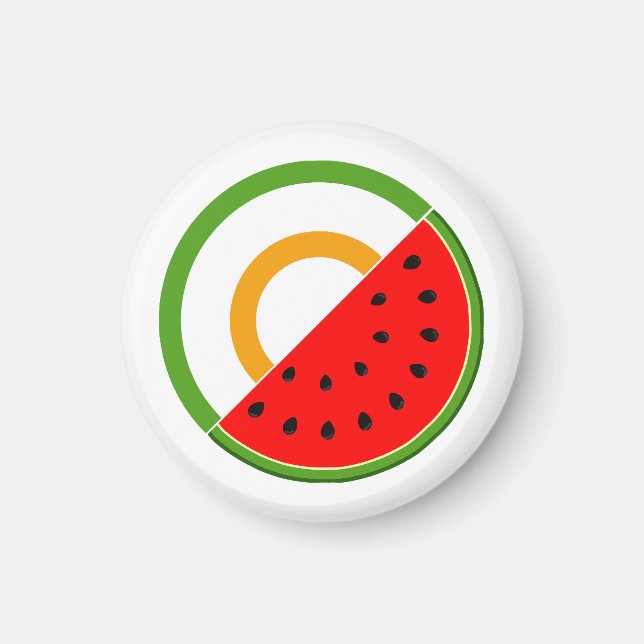 Aimant IRLANDE AVEC PALESTINE - Watermelon (Devant)