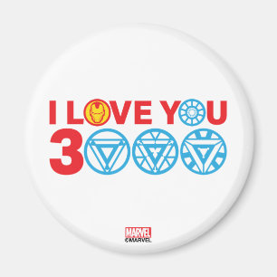 Aimant Iron Man   Je t'aime 3000