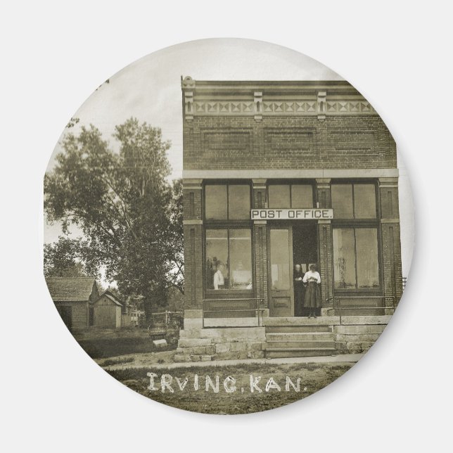 AIMANT IRVING KANSAS POST OFFICE PHOTO MARSHALL COUNT KS (Devant)