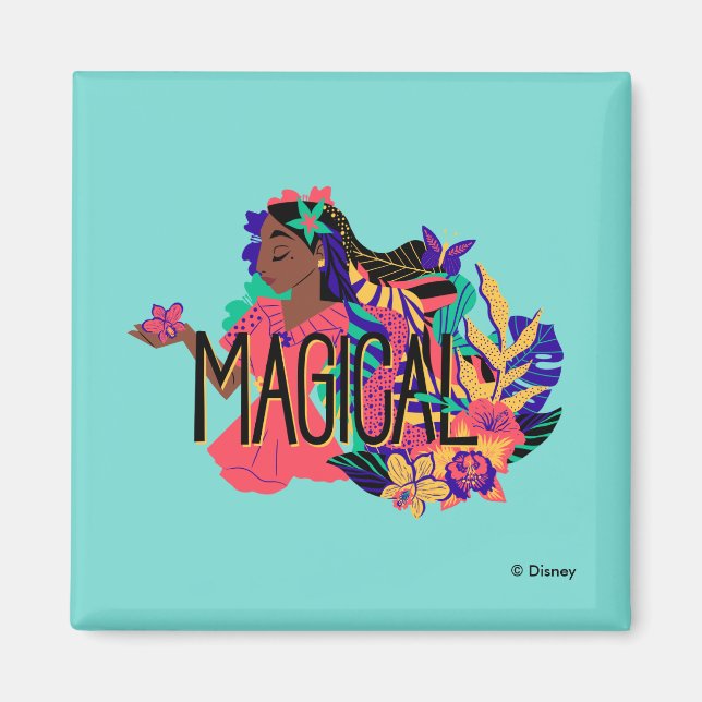 Aimant Isabella d'Encanto | Graphique floral magique (Devant)