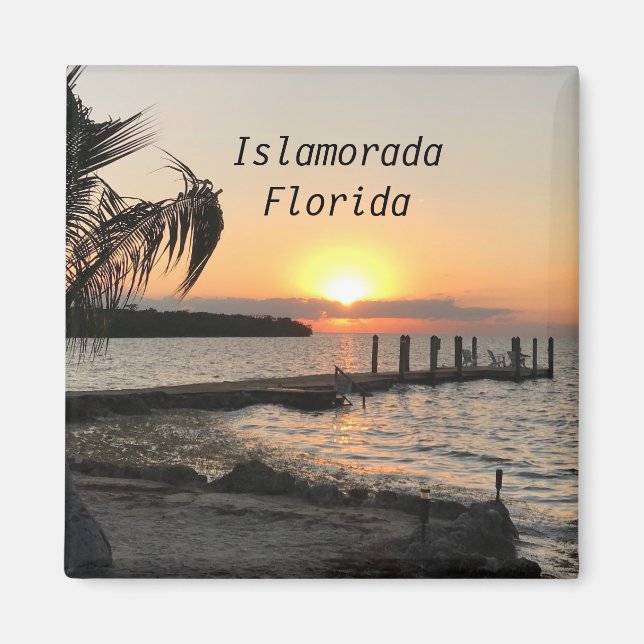 Aimant Islamorada coucher de soleil, Floride Keys, Florid (Devant)