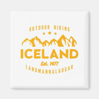 Aimant Islande Randonnée LANDMANNALAUGAR Est. 1477 Premiu