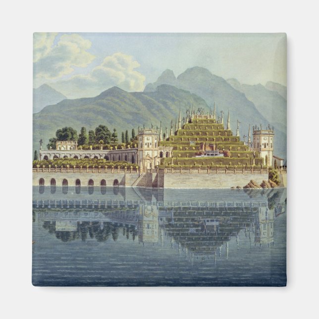 Aimant Isola Bella, Lac Majeur : les jardins en terrasses (Devant)