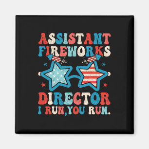 Aimant Istant Feu d'artifice Directeur Drôle 4 juillet Ho