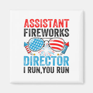 Aimant Istant Feu d'artifice Directeur Drôle 4 juillet Ho