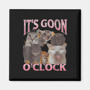 Aimant It' ; s Allez O' ; horloge Chat drôle Mème I